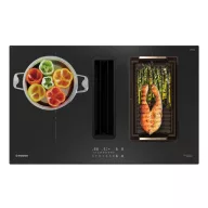  NODOR - NorCoock N7426 BK FLOW-IN indukciós főzőlap beépített elszívóval