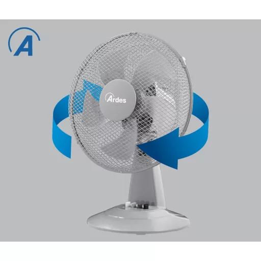 ARDES 5ST30G Asztali ventilátor - szürke - 8. kép