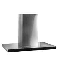   DAVOLINE - Páraelszívó SQUARE sziget 90 cm fekete üveg előlappal