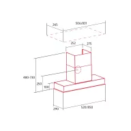 NODOR - Páraelszívó NorBreeze CUDO 520 SS inox