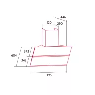 NODOR - Páraelszívó NorBreeze MISTRAL 90 SW Hob to Hood