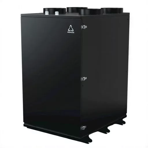 HOLTOP/AIRWOODS AV-HTPF90 központi hővisszanyerős szellőztető beépített hűtő-fűtő funkcióval, entalpia hőcserélővel, LCD-s vezérléssel, WiFi-vel