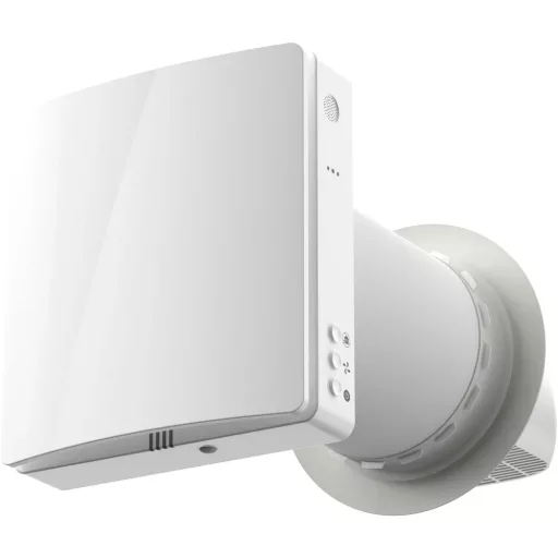 HOLTOP/AIRWOODS AV-TTW5-W egyhelyiséges hővisszanyerős szellőztető automata zsaluval, WiFi csatlakozással, páraérzékelő szenzorral, pollenszűrővel