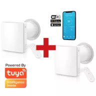   HOLTOP/AIRWOODS AV-TTW5-W SH7IE Pro ISO egyhelyiséges hővisszanyerős szellőztető (2 db), páraérzékelővel, automata zsaluval, WiFi-vel, kültéri hangcsillapító elemmel