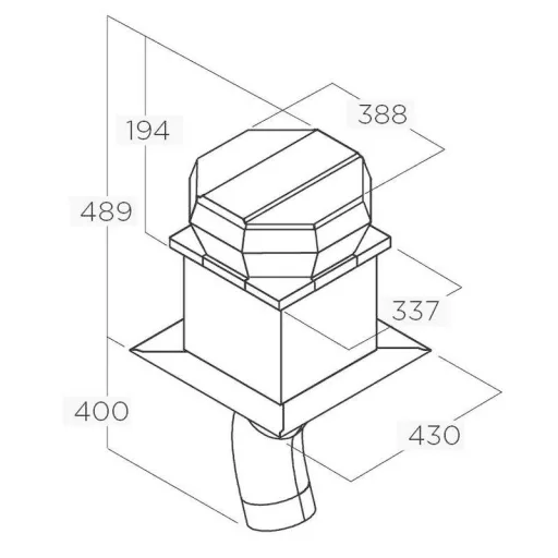 ELICA - Páraelszívó külső motor GME KIT0147881 (tetőre) - 2. kép