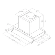 ELICA - Páraelszívó BOXIN IX/A/60 inox