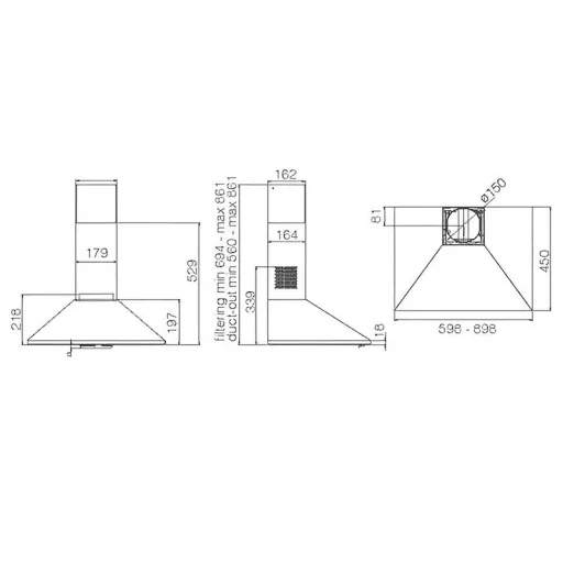 ELICA - Páraelszívó BERLIN CR/A/60 Ivory - 2. kép