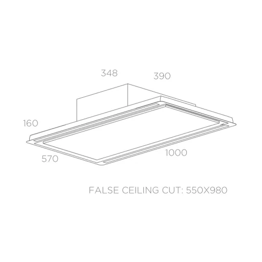 ELICA - Páraelszívó HILIGHT GLASS H30 WH/A/100 - 2. kép