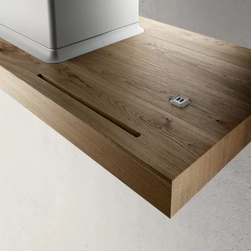 ELICA - Páraelszívó BIO ISLAND WH/A/120 ROVERE alu zsírfilter - 3. kép