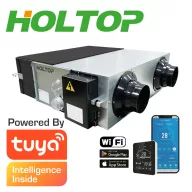   HOLTOP Eco-Smart Pro Plus XHBQ-D2.5 DMTHC központi hővisszanyerős szellőztető entalpia hőcserélővel, LCD kijelzős vezérléssel, WiFi-vel