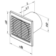 VENTS 100 S 12V fürdőszoba ventilátor
