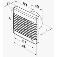 VENTS 100 MA 12V-os zsalus ventilátor