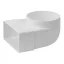 Lapos csatorna-körcsatorna átalakító idom 90 fok 60x204mm - 150mm
