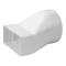 Lapos csatorna-körcsatorna átalakító egyenes 60x204mm - 125mm