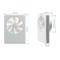  Vents 100 IFAN WI-FI intelligens fürdőszobai ventilátor, 100/125mm csonkkal