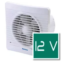 12 V-os fürdőszoba ventilátor zuhanyzó vagy kád fölé