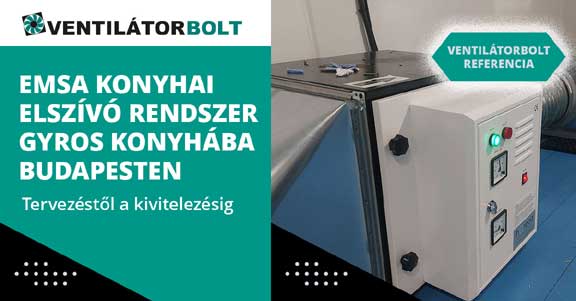Referencia: EMSA konyhai elszívó rendszer telepítése