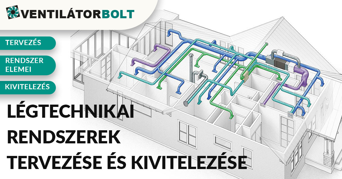Légtechnikai szellőztető rendszerek kivitelezése a Ventilátorbolt segítségével