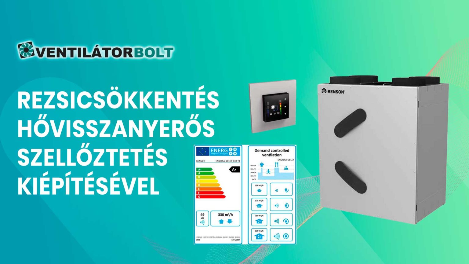 Rezsicsökkentés hővisszanyerős szellőztetés kiépítésével