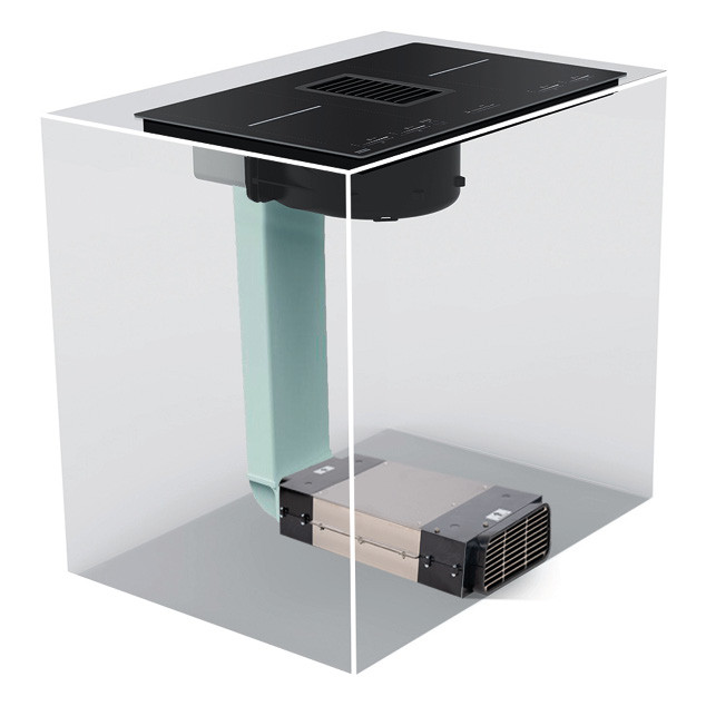 NODOR - NorCoock IS-N7220 BK indukciós főzőlap beépített elszívóval + plazma filter QUADRO 800 R