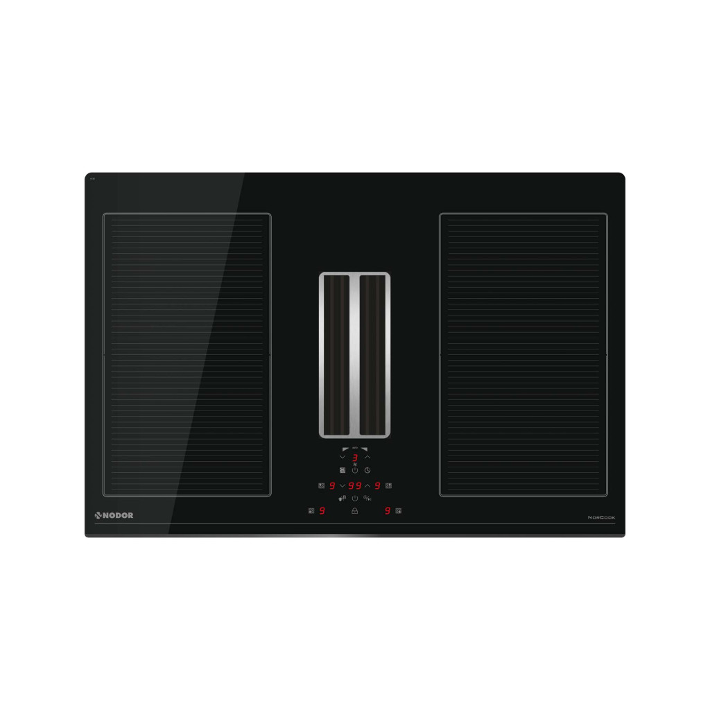NODOR - NorCoock IS-N7220 BK indukciós főzőlap beépített elszívóval + plazma filter QUADRO 800 R