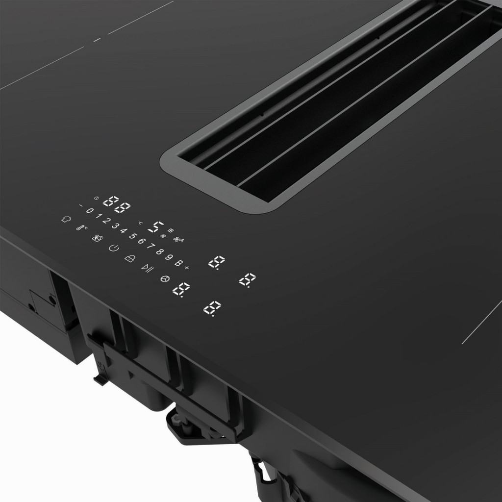 NODOR - NorCoock N7426 BK FLOW-IN indukciós főzőlap beépített elszívóval