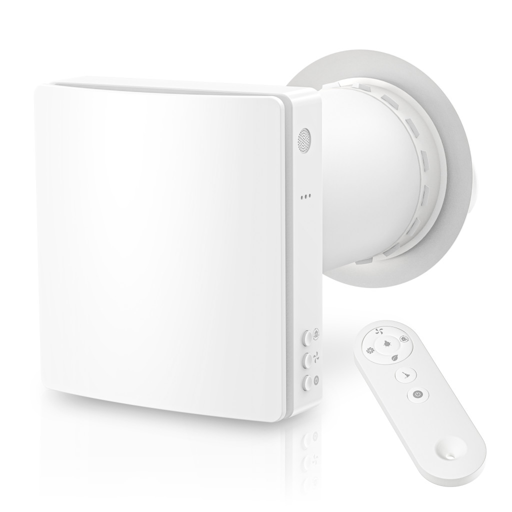 HOLTOP/AIRWOODS AV-TTW5-W egyhelyiséges hővisszanyerős szellőztető automata zsaluval, WiFi csatlakozással, páraérzékelő szenzorral, pollenszűrővel