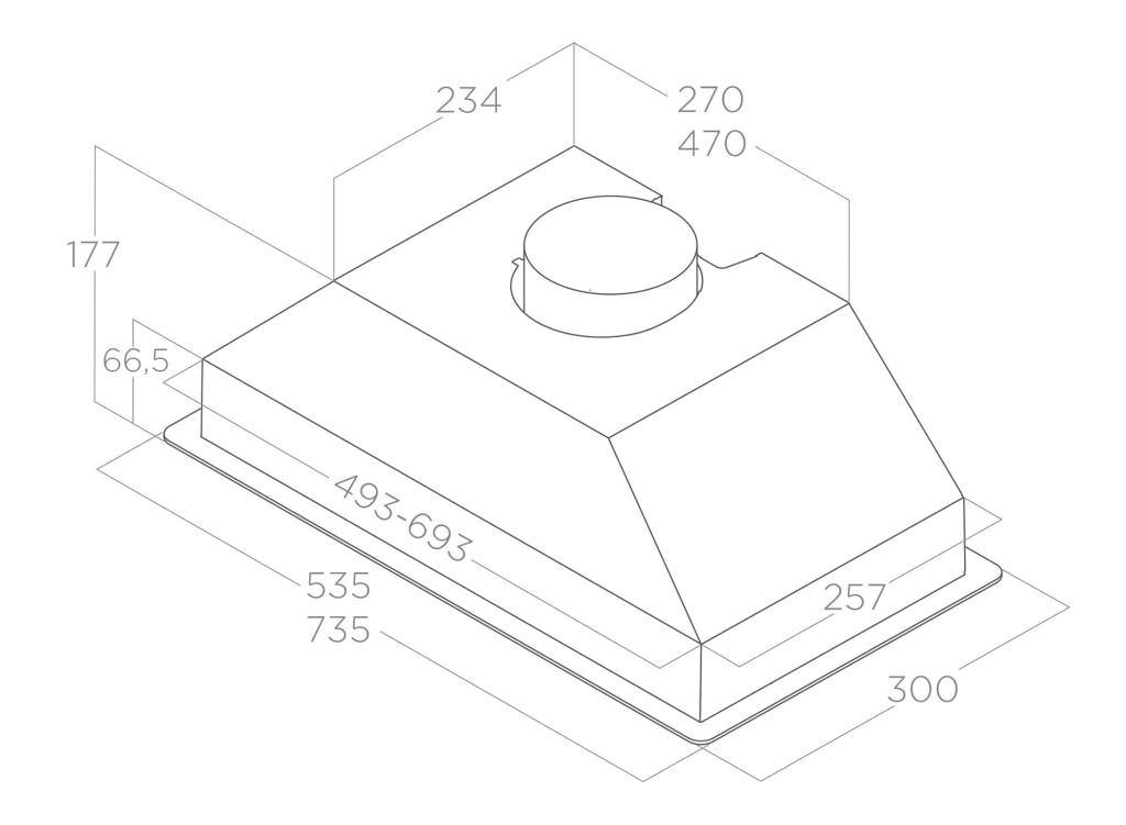 ELICA - Páraelszívó ERA C WH/A/52 fehér