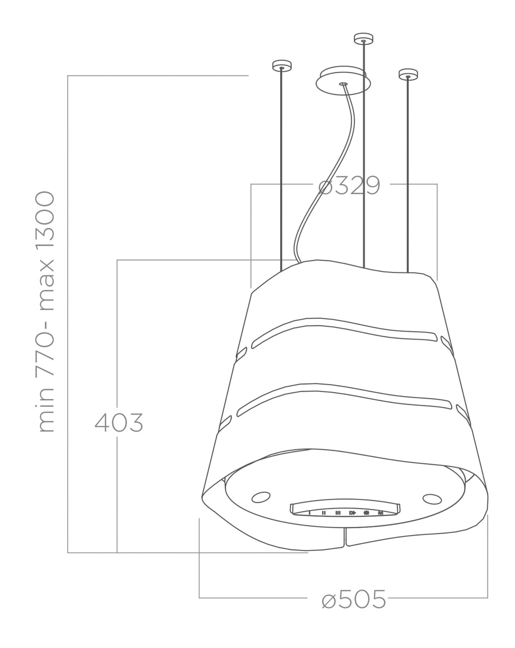 ELICA - Páraelszívó WAVE UX IX/F/51