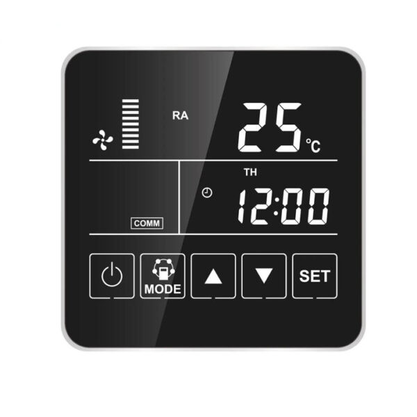 HOLTOP Eco-Smart Pro Plus XHBQ-D2.5 DMTHC központi hővisszanyerős szellőztető entalpia hőcserélővel, LCD kijelzős vezérléssel, WiFi-vel