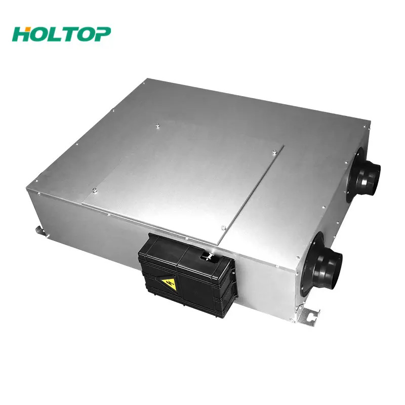 HOLTOP Eco-Smart Pro Plus XHBQ-D2.5 DMTHC központi hővisszanyerős szellőztető entalpia hőcserélővel, LCD kijelzős vezérléssel, WiFi-vel