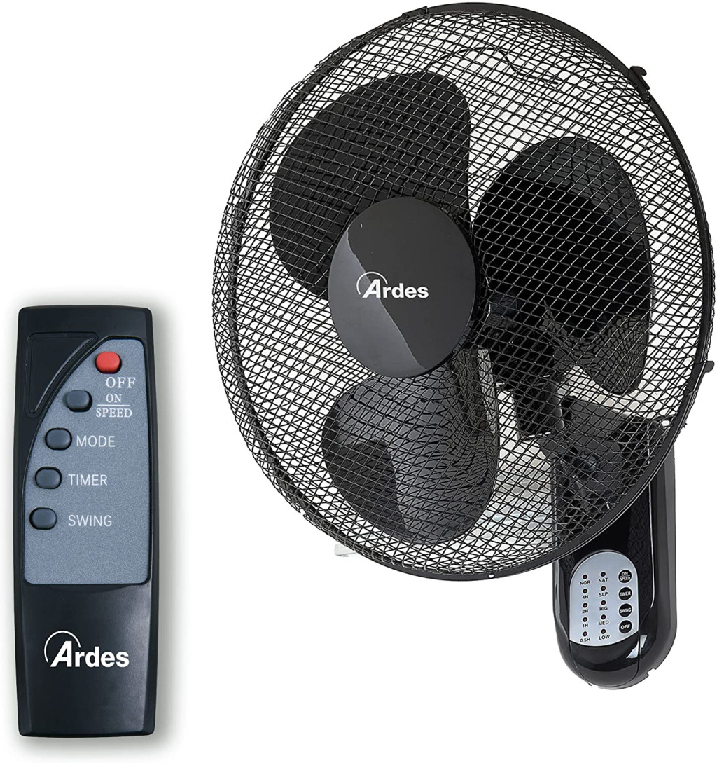 ARDES 5W40R falra szerelhető ventilátor távvezérlővel