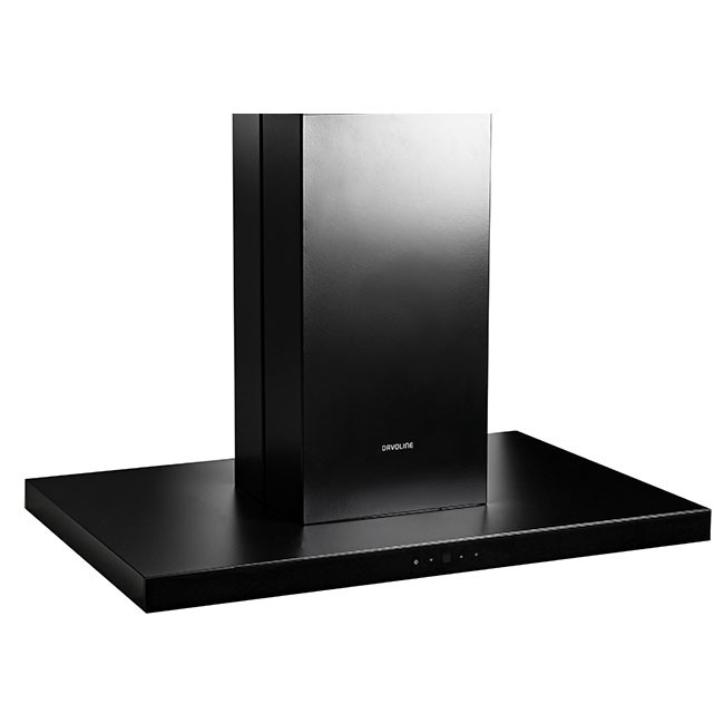 DAVOLINE - Páraelszívó SQUARE sziget 90 cm fekete